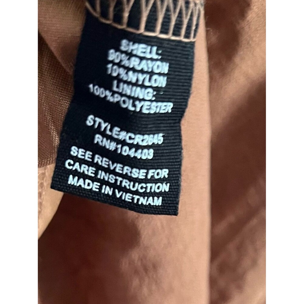 By The River Dress Large Brown Smocked Tie Strap Boho Maxi Summer Flowy - Picture 5 of 9